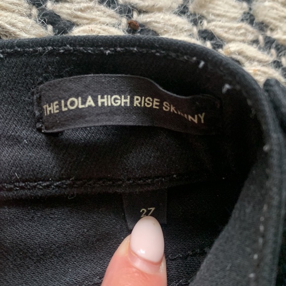 Lola High Rise Skinny Jeans | Aritzia | Black Jeans - Picture 5 of 6
